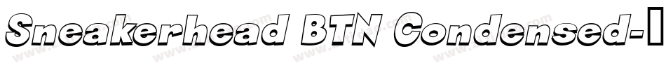 Sneakerhead BTN Condensed字体转换